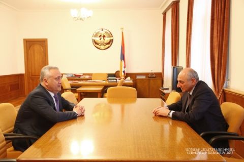 President received chairman of the Armenian Central Bank Arthur Javadyan