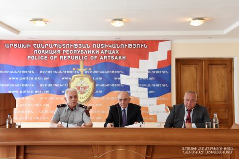 President Bako Sahakyan partook at the reporting meeting of the Artsakh Republic Police Board