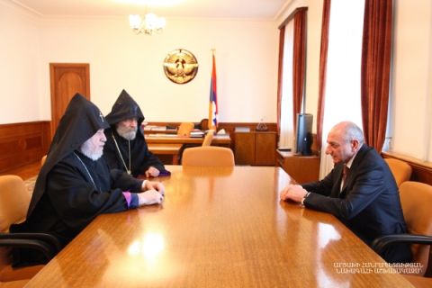 Meeting with Catholicos of All Armenians Garegin II