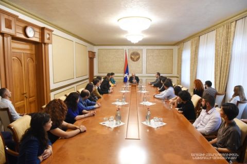 Meeting with group of teachers practicing in Artsakh within the frameworks of the “Teach for Armenia” project