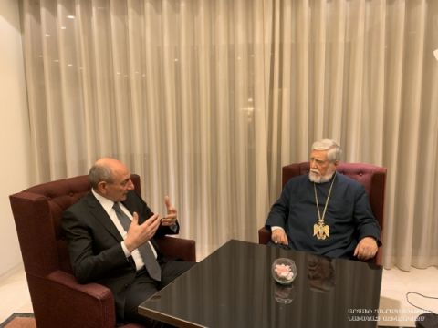 Meeting with Catholicos of the Great House of Cilicia Aram I