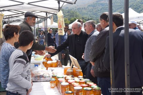 Artsakh honey festival in the town of Karvachar