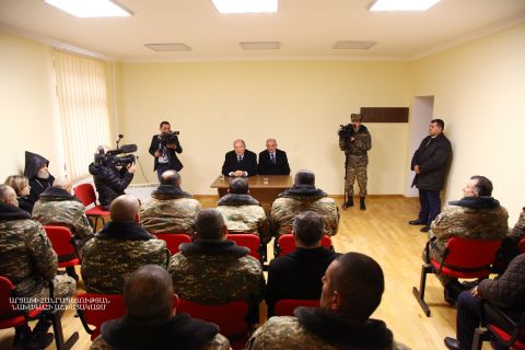 Президент Республики Арцах Бако Саакян вместе с Президентом Республики Армения Арменом Саркисяном посетил Талиш