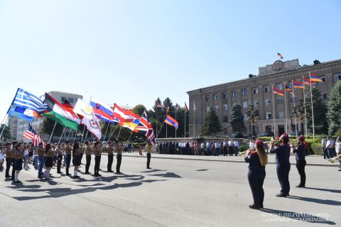 Торжественная церемония основания в Арцахе филиала “Армянского общего физкультурного союза” (АОФС)