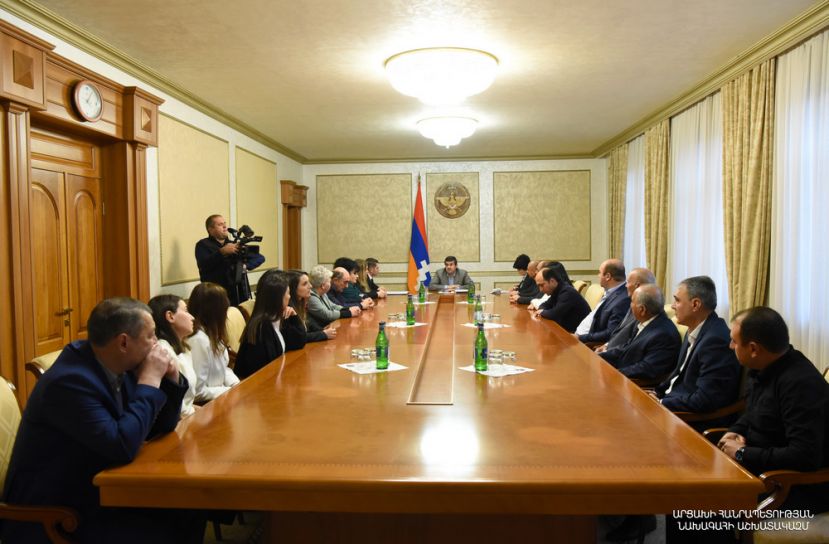 President Harutyunyan received members of the Chamber of Advocates of Artsakh