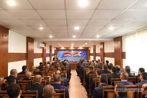 Президент Бако Саакян посетил Службу национальной безопасности Республики Арцах