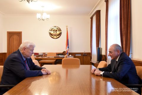 Президент Республики Арцах Бако Саакян принял Личного представителя Действующего председателя ОБСЕ, посла Анджея Каспшика
